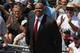 CHICAGO, IL - JULY 31: Former player Frank Thomas of the Chicago White Sox is introduced to the crowd during a statue ceremony before a game between the White Sox and the Boston Red Sox at U.S. Cellular Field on July 31, 2011 in Chicago, Illinois. (Photo