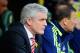 NORWICH, ENGLAND - MARCH 08: Manager of Stoke City Mark Hughes look on during the Barclays Premier League match between Norwich City and Stoke City at Carrow Road on March 08, 2014 in Norwich, England. (Photo by Tom Dulat/Getty Images)