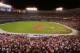 A photo from the 1996 World Series at Atlanta-Fulton County Stadium.