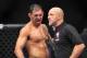 Feb 2, 2013; Las Vegas, NV, USA; Rogerio Nogueira after being poked in the eye during UFC 156 at the Mandalay Bay Events Center. Mandatory Credit: Gary A. Vasquez-USA TODAY Sports