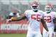 Jul 26, 2014; St. Joseph, MO, USA; Kansas City Chiefs linebacker Dee Ford (55) during training camp at Missouri Western State University. Mandatory Credit: John Rieger-USA TODAY Sports