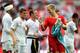 LONDON, ENGLAND - JUNE 02: Wayne Rooney and Joe Hart of England share a joke after the international friendly match between England and Belgium at Wembley Stadium on June 2, 2012 in London, England. (Photo by Clive Mason/Getty Images)