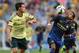 Jul 27, 2014; Pittsburgh, PA, USA; Milan defender Mattia De Sciglio (L) covers Manchester City defender Micah Richards (12) at Heinz Field. Mandatory Credit: Don Wright-USA TODAY Sports