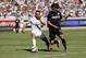 BERKELEY, CA - JULY 26: Rene Krhin #44 of FC Internazionale and Daniel Carvajal #15 of Real Madrid go for the ball during the International Champions Cup 2014 at California Memorial Stadium on July 26, 2014 in Berkeley, California. (Photo by Ezra Shaw/G