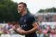 HOENSBROEK, NETHERLANDS - JULY 15: Calum Chambers of Southampton celebrates the second goal during the pre season friendly match between EHC Hoensbroek and Southampton at Sportpark De Dem on July 15, 2014 in Hoensbroek, Netherlands. (Photo by Christof K