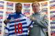 HARLINGTON, ENGLAND - JANUARY 18: Loic Remy and Harry Redknapp of Queens Park Rangers pose together during a press conference on January 18, 2013 in Harlington, England. (Photo by Clive Rose/Getty Images)