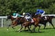 CHICHESTER, ENGLAND - AUGUST 03: William Buick riding Winsili breaks away to win the Markel Insurance Nassau Stakes at Goodwood on August 3, 2013 in Chichester, England. (Photo by Steve Bardens/Getty Images)