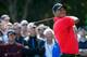 HOYLAKE, ENGLAND - JULY 20: Tiger Woods of the United States tees off on the 5th hole during the final round of The 143rd Open Championship at Royal Liverpool on July 20, 2014 in Hoylake, England. (Photo by Tom Pennington/Getty Images)