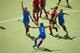 Alison Bell celebrates her goal.