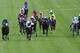 CHICHESTER, ENGLAND - JULY 29: David Probert riding Van Percy (C, white cap) win The bet365 Summer Mile at Goodwood racecourse on July 29, 2014 in Chichester, England. (Photo by Alan Crowhurst/Getty Images)