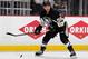 PITTSBURGH, PA - MAY 4: Kris Letang #58 of the Pittsburgh Penguins moves the puck against the New York Rangers in Game Two of the Second Round of the 2014 Stanley Cup Playoffs at Consol Energy Center on May 4, 2014 in Pittsburgh, Pennsylvania. (Photo by