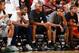 Former NBA player Jerry Stackhouse (center) was an active voice during the voting meeting in Las Vegas.