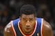 OAKLAND, CA - MARCH 30: Iman Shumpert #21 of the New York Knicks in a game against the Golden State Warriors on March 30, 2014 at Oracle Arena in Oakland, California. NOTE TO USER: User expressly acknowledges and agrees that, by downloading and or using t
