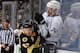 Zach Trotman staples L.A.'s Dwight King to the boards.