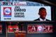 NEW YORK, NY - JUNE 26: A video screen shows the selection of Joel Embiid of Kansas as the #3 overall pick in the first round by the Philadelphia 76ers during the 2014 NBA Draft at Barclays Center on June 26, 2014 in the Brooklyn borough of New York City