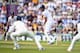 SOUTHAMPTON, ENGLAND - JULY 27: Captain Alastair Cook of England looks back as he tips the ball towards Ravindra Jadeja of India who drops the catch during Day 1 of the 3rd Investec Test match between England and India at the Ageas Bowl on July 27, 2014