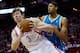 HOUSTON, TX - JANUARY 02: Omer Asik #3 of the Houston Rockets grabs a rebound in front of Anthony Davis #23 of the New Orleans Hornets at Toyota Center on January 2, 2013 in Houston, Texas. NOTE TO USER: User expressly acknowledges and agrees that, by d