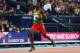 GLASGOW, SCOTLAND - JULY 30: Kirani James of Grenada crosses the line to win gold in the Men's 400 metres Final at Hampden Park during day seven of the Glasgow 2014 Commonwealth Games on July 30, 2014 in Glasgow, United Kingdom. (Photo by Cameron Spence