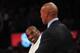 LOS ANGELES - FEBRUARY 20: Kobe Bryant #24 of the Los Angeles Lakers and Head Coach Byron Scott of the New Orleans Hornets share a smile during their game at Staples Center on February 20, 2009 in Los Angeles, California. NOTE TO USER: User expressly ack