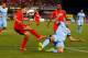 NEW YORK, NY - JULY 30: Matija Nastasic #33 of Manchester City and Philippe Coutinho #10 of Liverpool vie for the ball during the International Champions Cup 2014 at Yankee Stadium on July 30, 2014 in the Bronx borough of New York City. (Photo by Mike S
