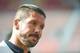 July 27, 2014; San Francisco, CA, USA; Atletico Madrid manager Diego Simeone walks off the field during halftime against the San Jose Earthquakes at Candlestick Park. Mandatory Credit: Kyle Terada-USA TODAY Sports