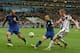 July 13, 2014; Rio de Janeiro, BRAZIL; Germany midfielder Andre Schurrle (9) crosses the ball for a goal by Germany midfielder Mario Gotze (not pictured) against Argentina defender Javier Mascherano (14) in the championship match of the 2014 World Cup at