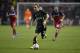 BRIDGEVIEW, IL - JULY 26: Christian Eriksen #23 of Tottenham Hotspur moves the ball up the field during the second half against the Chicago Fire at Toyota Park on July 26, 2014 in Bridgeview, Illinois. Tottenham Hotspur defeated the Fire 2-0. (Photo by
