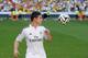 MADRID, SPAIN - JULY 22: James Rodriguez controls the ball during his unveiling as a new Real Madrid player at the Santaigo Bernabeu stadium on July 22, 2014 in Madrid, Spain. Real agreed to buy Rodriguez from AS Monaco for the next six seasons for an un