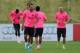 BURTON-UPON-TRENT, ENGLAND - JULY 28: Xavi of Barcelona in action during the Barcelona Training Session at St George's Park on July 28, 2014 in Burton-upon-Trent, England. (Photo by Chris Brunskill/Getty Images)