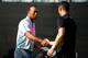 Despite his frustrations, Woods was nine strokes better than U.S. Open champion Martin Kaymer on Thursday.