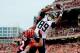 CINCINNATI, OH - JANUARY 05: Tight end Ladarius Green #89 of the San Diego Chargers catches a touchdown in the third quarter as defensive back Chris Crocker #32 of the Cincinnati Bengals defends during a Wild Card Playoff game at Paul Brown Stadium on Jan