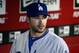 PHOENIX, AZ - MAY 18: Andre Ethier #16 of the Los Angeles Dodgers looks on from the dugout during the start of a MLB game against the Arizona Diamondbacks at Chase Field on May 18, 2014 in Phoenix, Arizona. (Photo by Ralph Freso/Getty Images)