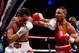SHEFFIELD, ENGLAND - OCTOBER 26: Kell Brook (R) in action with Vyacheslav Senchenko during their Final Eliminator for the IBF World Welterweight Championship bout at Motorpoint Arena on October 26, 2013 in Sheffield, England. (Photo by Scott Heavey/Gett