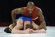 SAN JOSE, CA - FEBRUARY 15: Yoel Romero of Cuba wrestles Semen Senenok of Belerus during the Titan Games on February 15, 2003 at the Event Center at San Jose State University in San Jose, California. (Photo by Matthew Stockman/Getty Images)