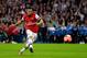 LONDON, ENGLAND - APRIL 12: Santi Cazorla of Arsenal scores the winning penalty during the shoot out during the FA Cup Semi-Final match between Wigan Athletic and Arsenal at Wembley Stadium on April 12, 2014 in London, England. (Photo by Shaun Botterill