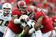 TUSCALOOSA, AL - NOVEMBER 23: Brandon Ivory #99 and Jonathan Allen #93 of the Alabama Crimson Tide tackle Kendrix Huitt #27 of the Chattanooga Mocs at Bryant-Denny Stadium on November 23, 2013 in Tuscaloosa, Alabama. (Photo by Kevin C. Cox/Getty Images)
