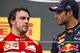 BUDAPEST, HUNGARY - JULY 27: Daniel Ricciardo of Australia and Infiniti Red Bull Racing speaks with Fernando Alonso of Spain and Ferrari as he celebrates victory on the podium after the Hungarian Formula One Grand Prix at Hungaroring on July 27, 2014 in