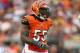 CINCINNATI, OH - NOVEMBER 17: Vontaze Burfict #55 of the Cincinnati Bengals celebrates during the NFL game against the Cleveland Browns at Paul Brown Stadium on November 17, 2013 in Cincinnati, Ohio. (Photo by Andy Lyons/Getty Images)