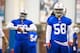 ORCHARD PARK, NY - May 18: Preston Brown #52 of Buffalo Bills listens to coaching staff during the Buffalo Bills rookie minicamp on May 18, 2014 at Ralph Wilson Stadium in Orchard Park, New York. (Photo by Brett Carlsen/Getty Images)