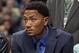 CHICAGO, IL - MARCH 17: Derrick Rose #1 of the Chicago Bulls watches his teammates from the bench during a game against the Oklahoma City Thunder at the United Center on March 17, 2014 in Chicago, Illinois. The Thunder defeated the Bulls 97-85. NOTE TO U
