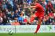 PRESTON, LANCASHIRE - JULY 19: Rickie Lambert of Liverpool shoots at goal during the pre season friendly match between Preston North End and Liverpool at Deepdale on July 19, 2014 in Preston, Lancashire. (Photo by Michael Regan/Getty Images)