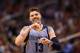 PHOENIX, AZ - APRIL 14: Mike Miller #13 of the Memphis Grizzlies reacts during the NBA game against the Phoenix Suns at US Airways Center on April 14, 2014 in Phoenix, Arizona. The Grizzlies defeated the Suns 97-91. NOTE TO USER: User expressly acknowled
