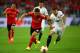 TURIN, ITALY - MAY 14: Miralem Sulejmani of Benfica vies with Alberto Moreno of Sevilla during the UEFA Europa League Final match between Sevilla FC and SL Benfica at Juventus Stadium on May 14, 2014 in Turin, Italy. (Photo by Clive Rose/Getty Images)