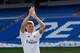 MADRID, SPAIN - JULY 17: Toni Kroos waves to fans in his new Real Madrid shirt during his official unveiling at Santiago Bernabeu Stadium on July 17, 2014 in Madrid, Spain. Toni Kroos who won the World Cup with Germany in Brazil is Real Madrid's first si