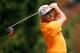 AKRON, OH - AUGUST 03: Rickie Fowler hits off the fourth tee during the final round of the World Golf Championships-Bridgestone Invitational at Firestone Country Club South Course on August 3, 2014 in Akron, Ohio. (Photo by Gregory Shamus/Getty Images)