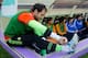 VALLADOLID, SPAIN - MAY 07: Goalkeeper Diego Lopez of Real Madrid CF streches on the bench prior to start the La Liga match between Real Valladolid CF and Real Madrid CF at Estadio Jose Zorilla on May 7, 2014 in Valladolid, Spain. (Photo by Gonzalo Arroy