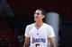 LAS VEGAS, NV - JULY 18: Jordan Clarkson #5 of the Los Angeles Lakers smiles during the game against the Denver Nuggets at the Samsung NBA Summer League 2014 on July 18, 2014 at the Thomas & Mack Center in Las Vegas, Nevada. NOTE TO USER: User expressly a