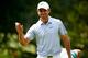 AKRON, OH - AUGUST 01: Charl Schwartzel of South Africa reacts on the fifth green during the second round of the World Golf Championships-Bridgestone Invitational at Firestone Country Club South Course on August 1, 2014 in Akron, Ohio. (Photo by Sam Gre