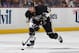 PITTSBURGH, PA - MAY 13: Brandon Sutter #16 of the Pittsburgh Penguins moves the puck against the New York Rangers in Game Seven of the Second Round of the 2014 Stanley Cup Playoffs at Consol Energy Center on May 13, 2014 in Pittsburgh, Pennsylvania. (P