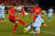 NEW YORK, NY - JULY 30: Matija Nastasic #33 of Manchester City and Philippe Coutinho #10 of Liverpool vie for the ball during the International Champions Cup 2014 at Yankee Stadium on July 30, 2014 in the Bronx borough of New York City. (Photo by Mike S